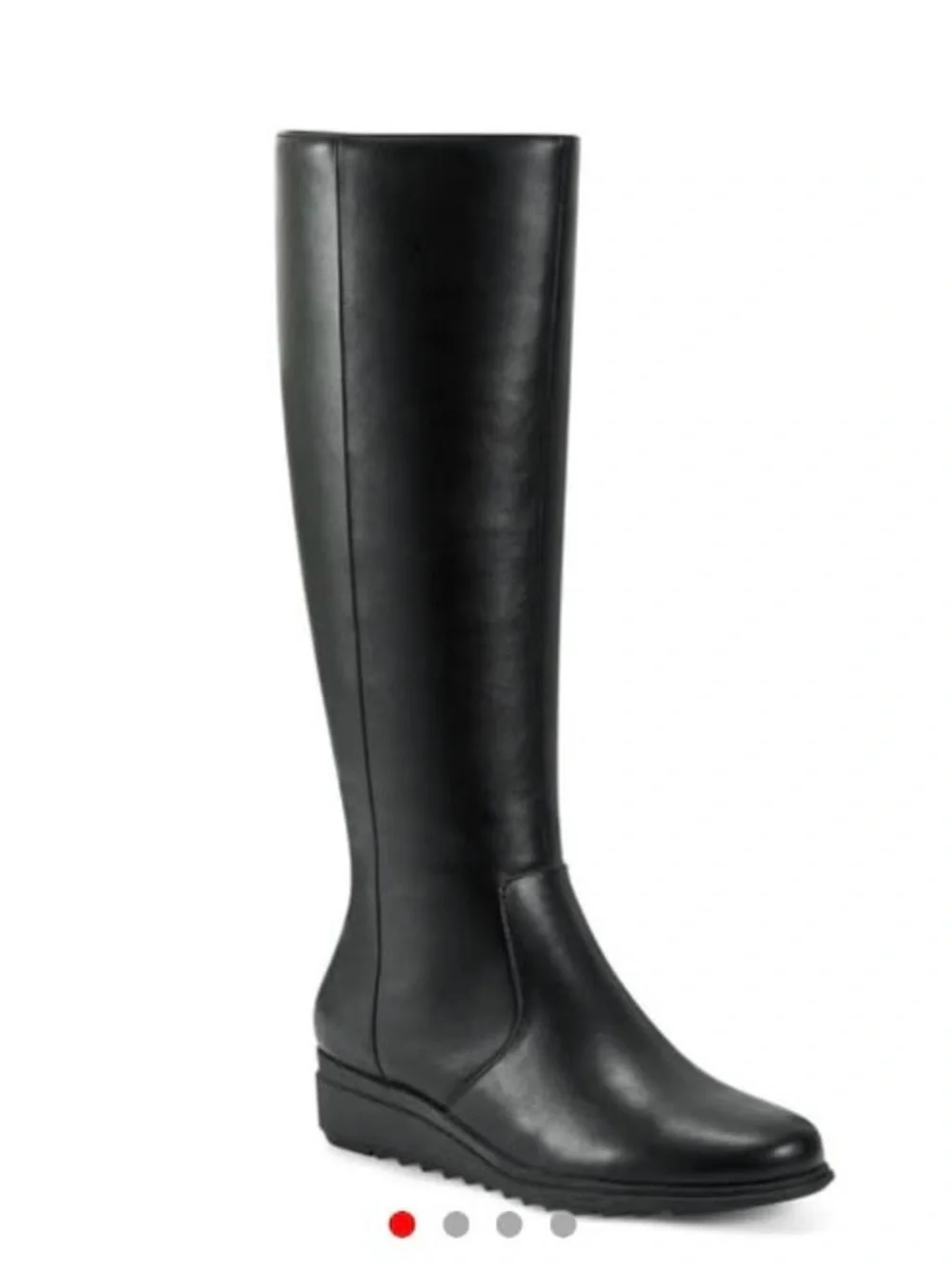 Easy Spirit Black Knee-High Wedge Boot